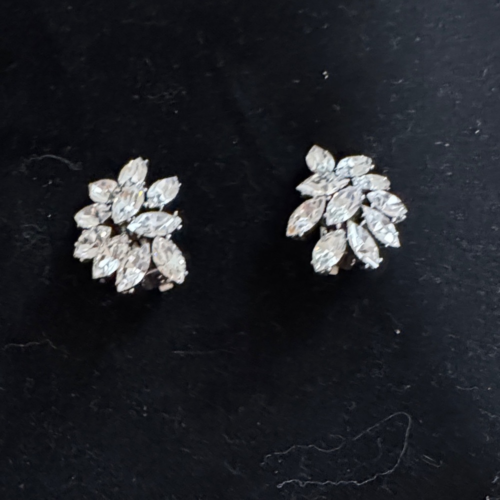 Karelia Earrings  Elegant Silver Floral Earrings